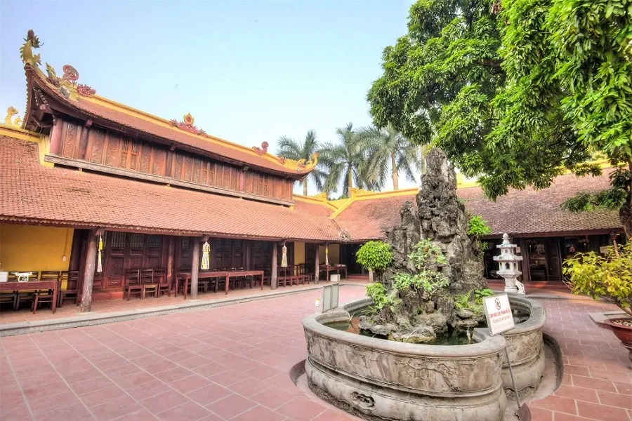 Space inside the temple