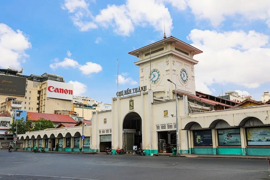 Ben Thanh Market can easily be found