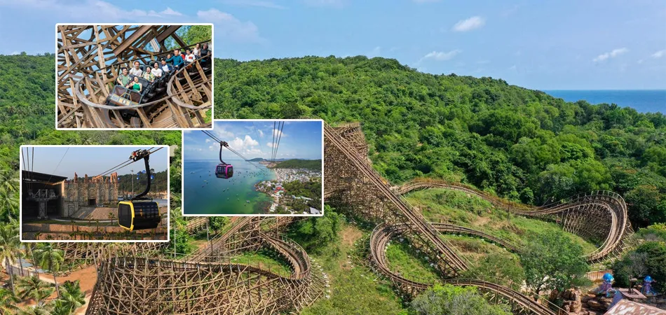 Beautiful scenery at Hon Thom Phu Quoc cable car