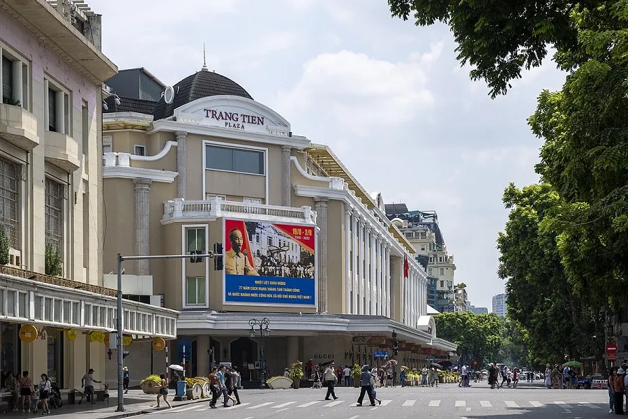 Enjoy shopping at Trang Tien Plaza