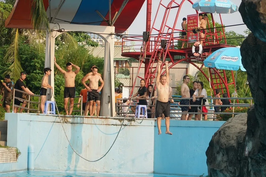 Ho Tay Water Park is designed with numerous attractions