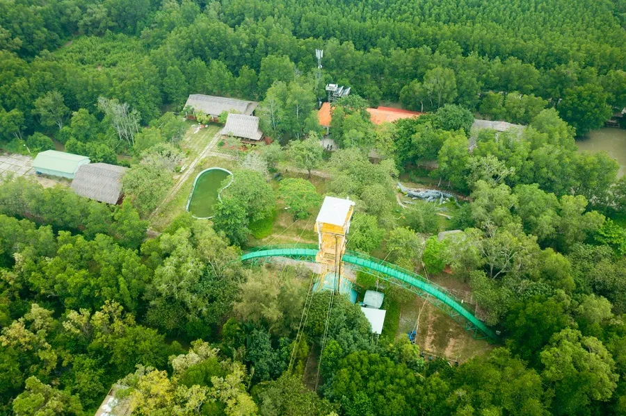 Can Gio ecological area from above
