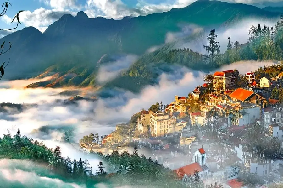 Ham Rong Mountain is majestic but no less poetic