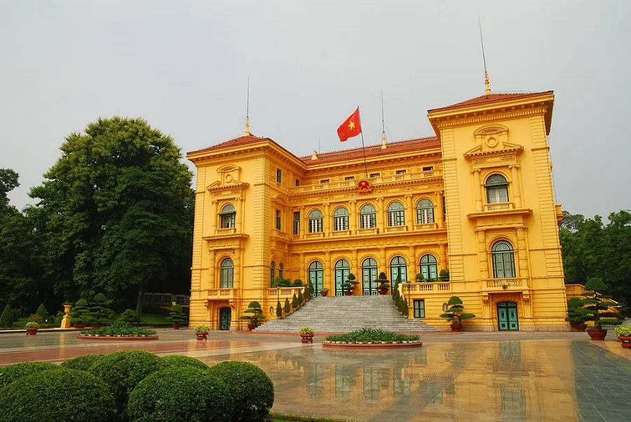 The Presidential Palace is where Uncle Ho used to live