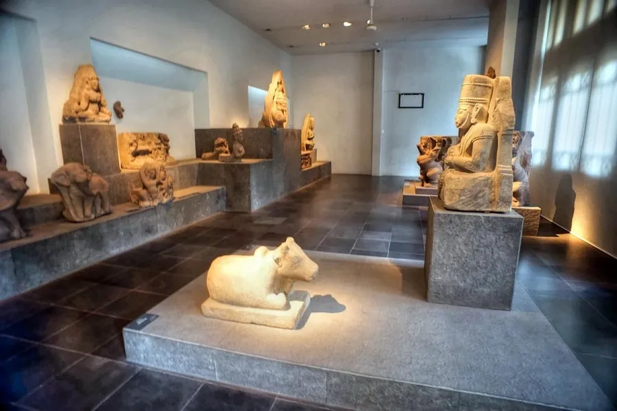 An area displaying artifacts from the Primitive period