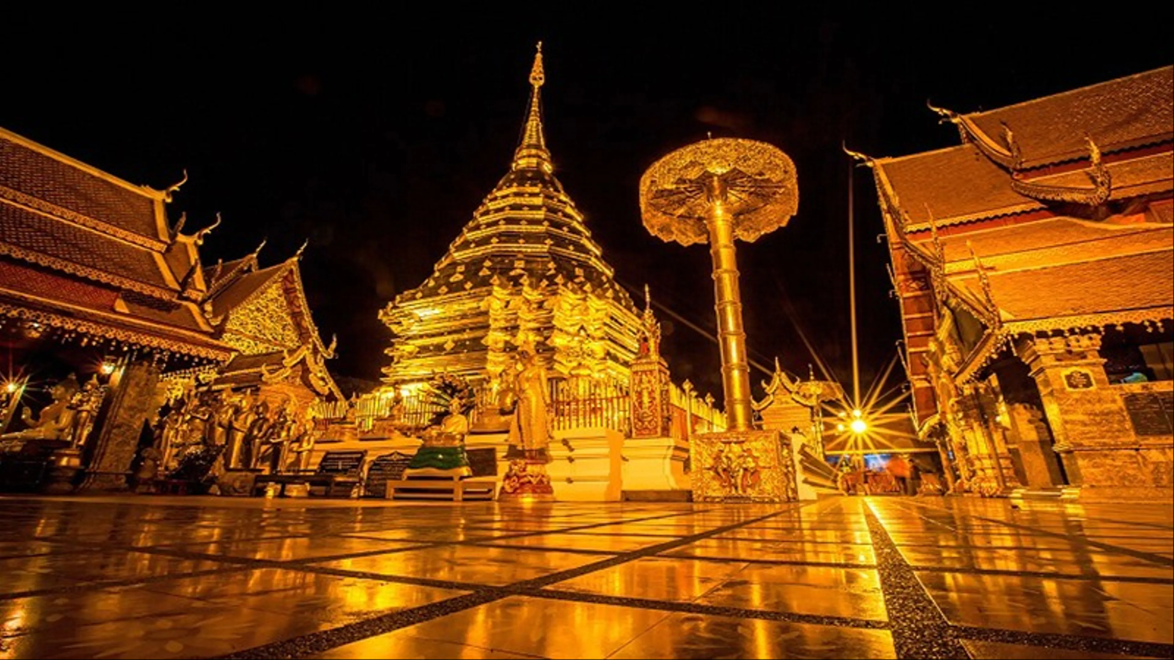 Wat Fang Min là một ngôi chùa nổi tiếng tại Chiang Rai, Thái Lan