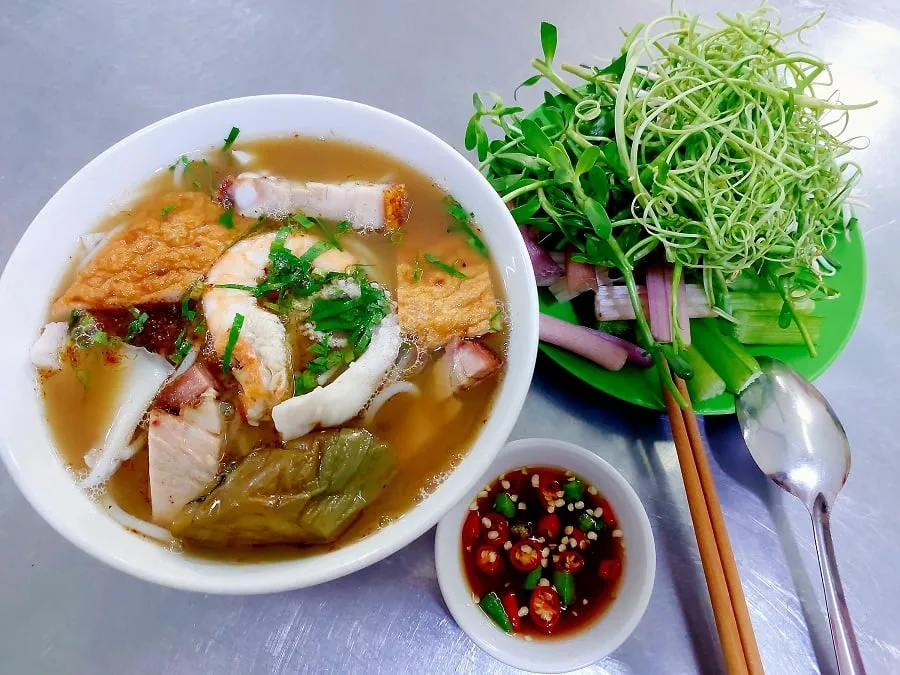 Vermicelli with fish sauce with characteristic aroma