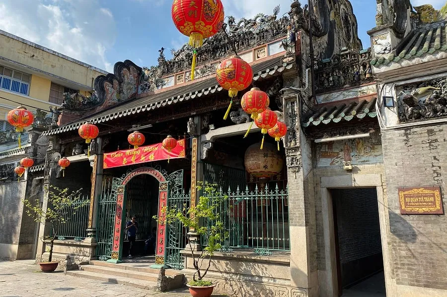 Ba Thien Hau Pagoda is famous for its sacredness