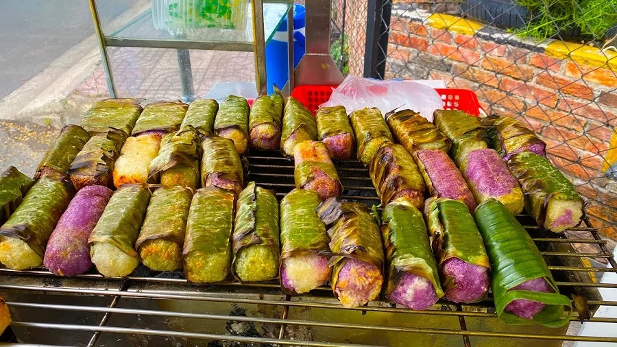 Grilled sticky bananas are simple but have an attractive country flavor