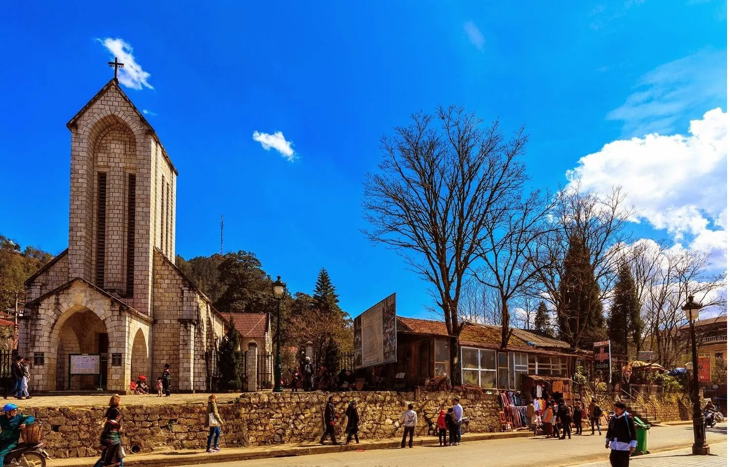 SaPa stone church is visited by many tourists