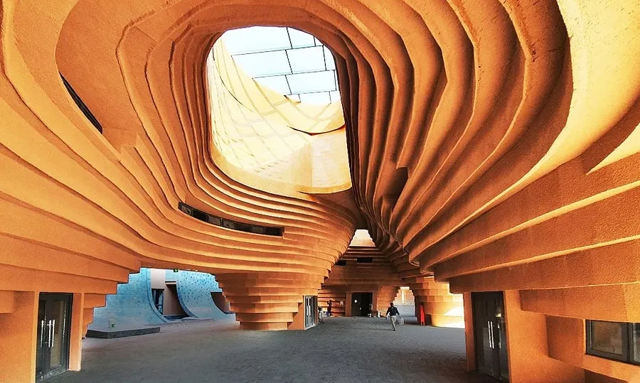 "Unique" museum lobby