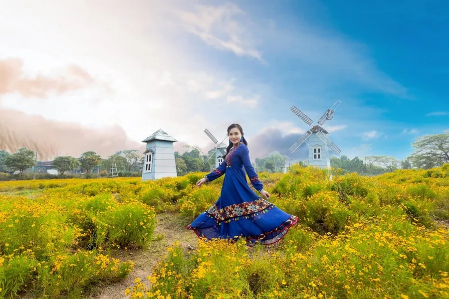 Long Bien flower steppe is a destination not to be missed