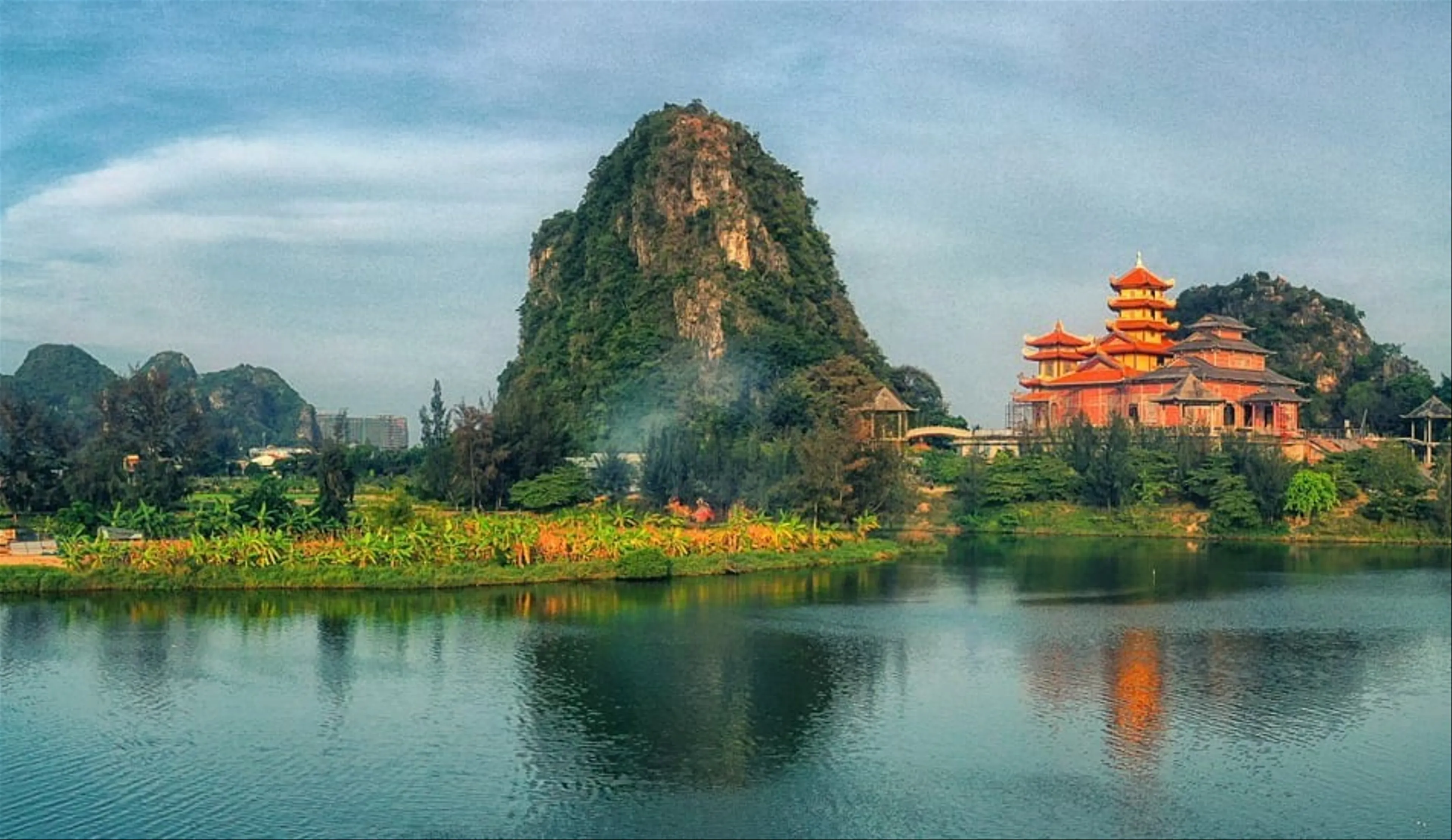 The beauty of the five elements mountains in Da Nang, Vietnam