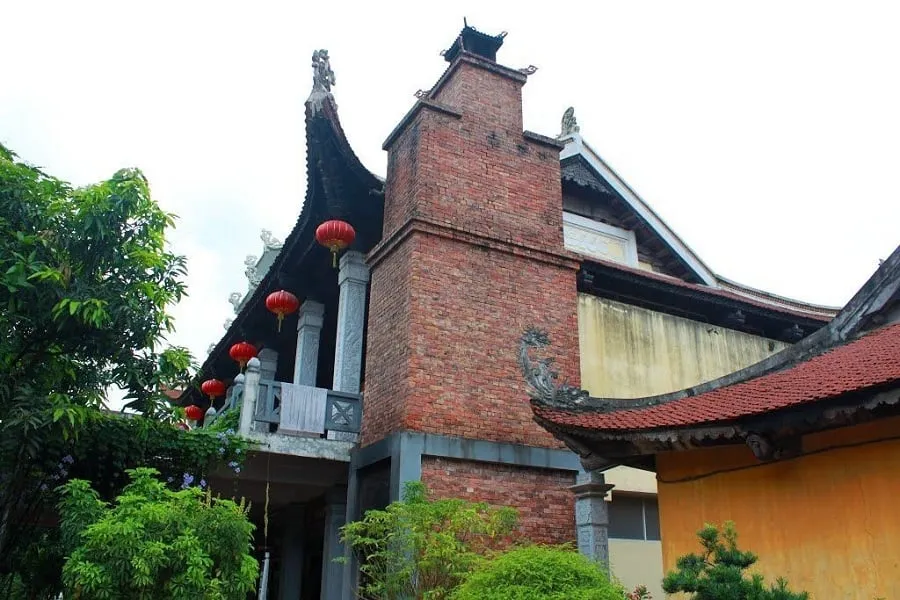 Many trees are planted around the temple and inside