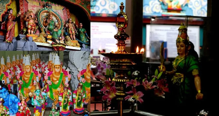 Fire sacrifice ritual at Mariamman Hindu temple