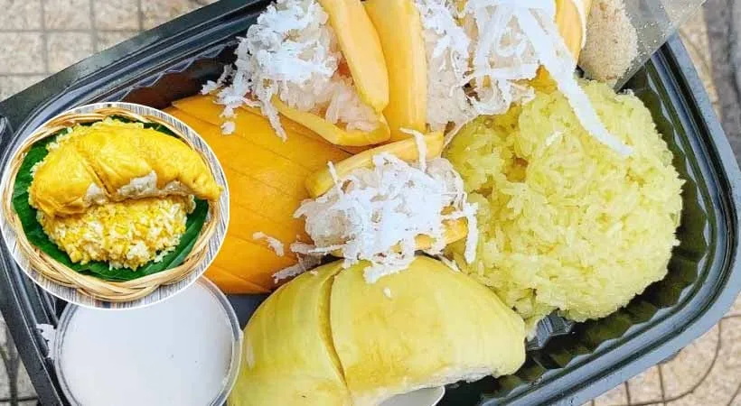 Creamy Durian Sticky Rice At Ba Chieu Market