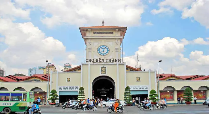 Ben Thanh market gate Saigon