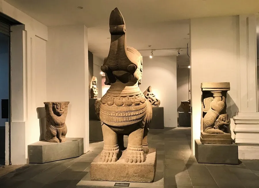 Cham museum with many cultural artifacts
