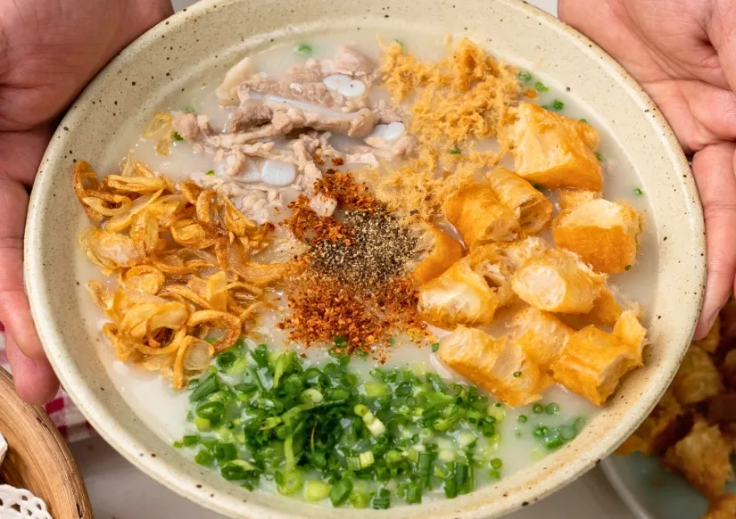 Cháo sườn sụn ấm bụng