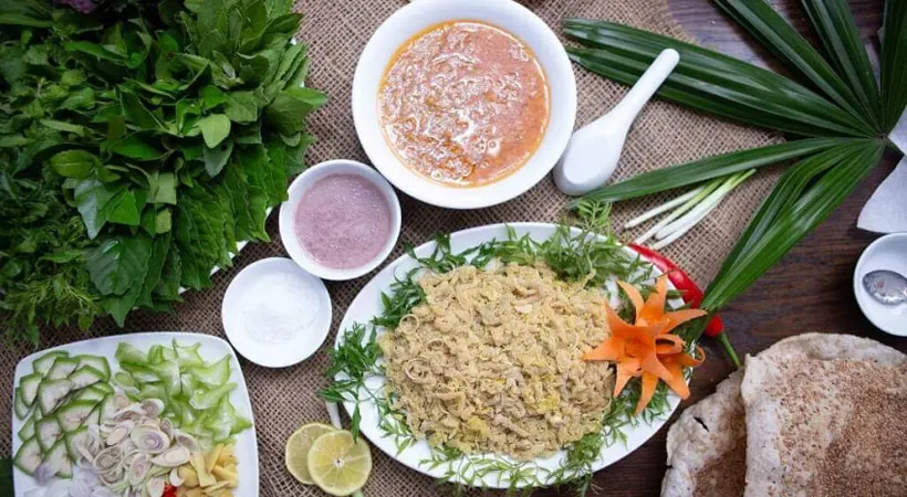 Gỏi cá nhệch đặc sản Ninh Bình