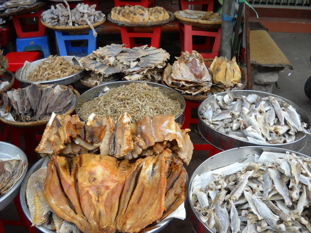 Hải sản khô tại chợ Hàn Đà Nẵng