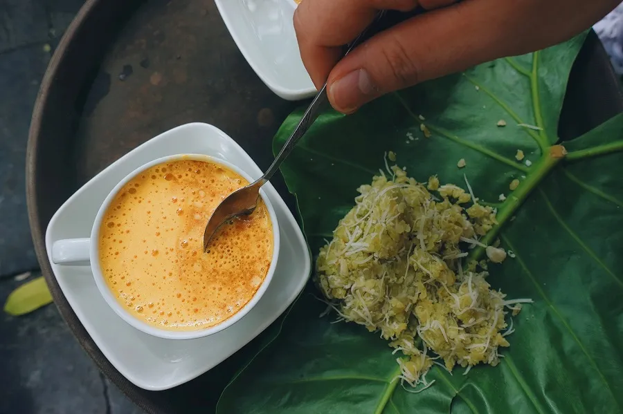 Egg coffee is delicious, rich but not greasy
