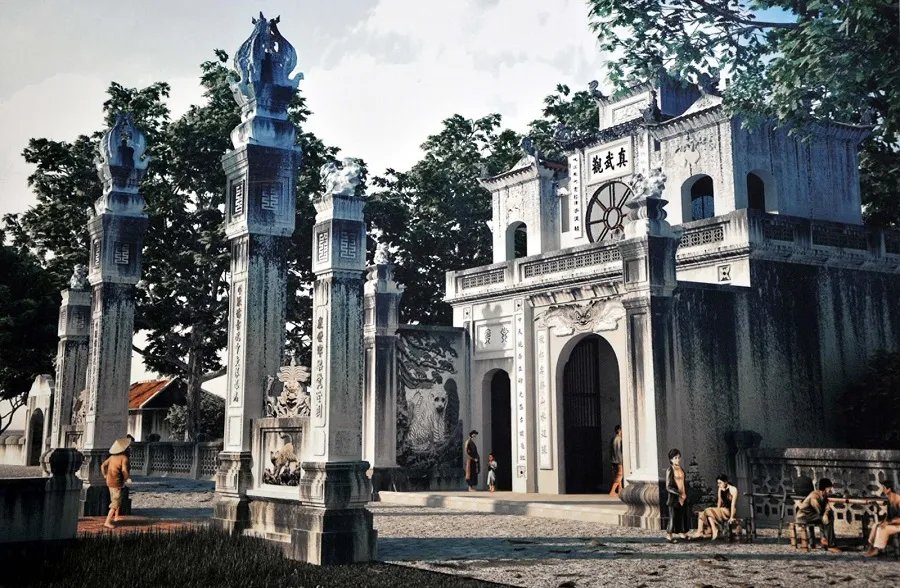 Quan Thanh Temple is closely associated with the development history of Thang Long in the past and present