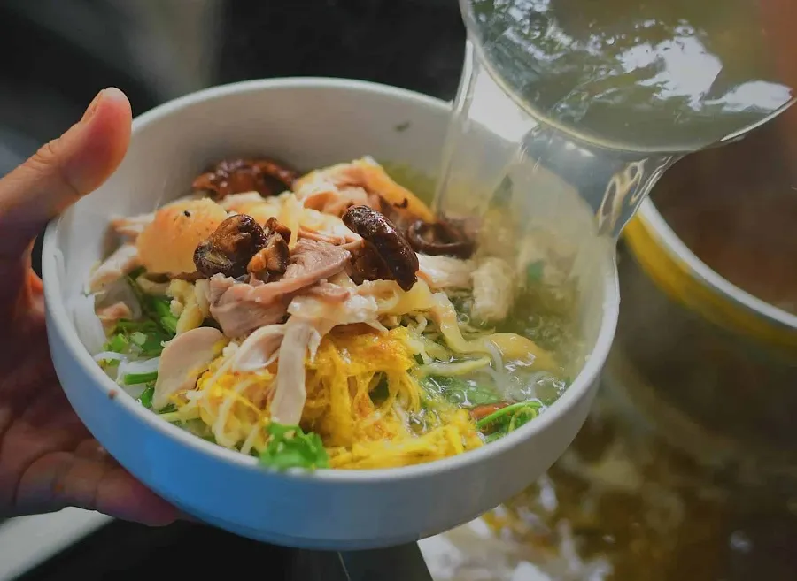 Each bowl of bun thang is created with the meticulousness of the chef