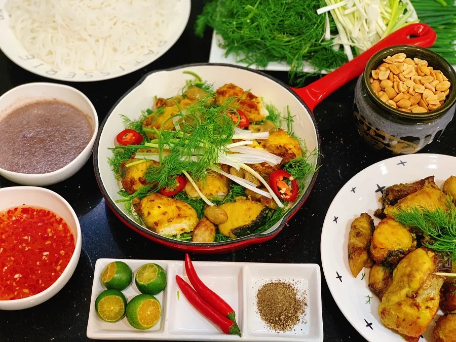 La Vong grilled fish has its own rich flavor