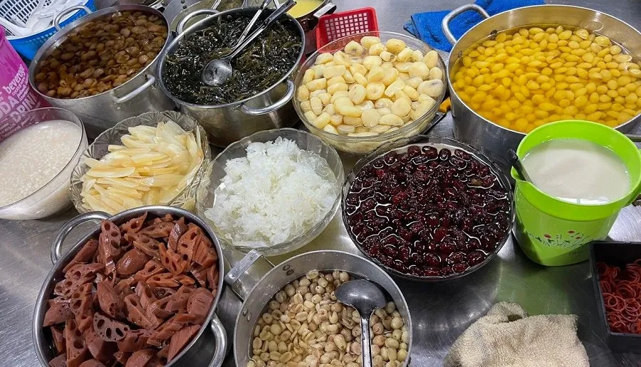 Sweet soup is often cooked with rock sugar to create a sweet taste
