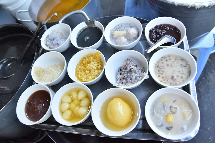 Each sweet soup has its own unique flavor