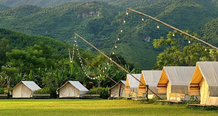 Campsites help relax the mind