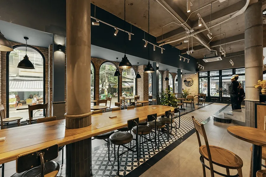 Kai cafe is spacious and airy