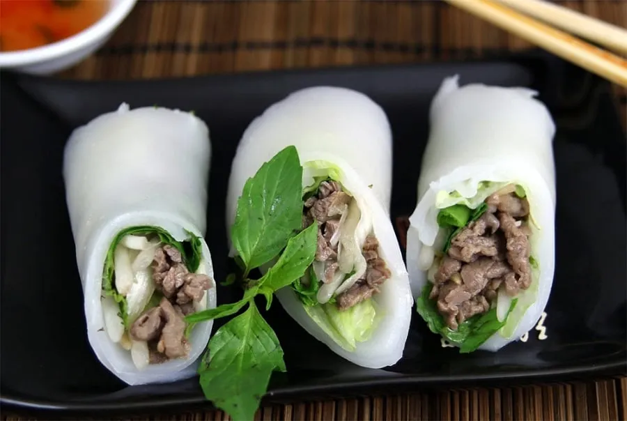Pho rolls have a special flavor due to the combination of many ingredients