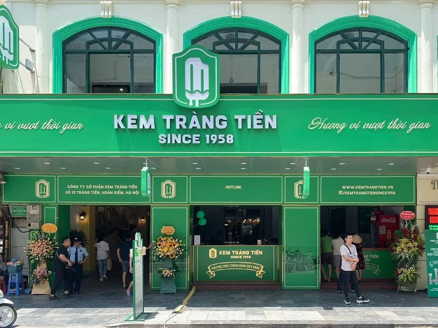 Trang Tien ice cream began to be sold in 1958