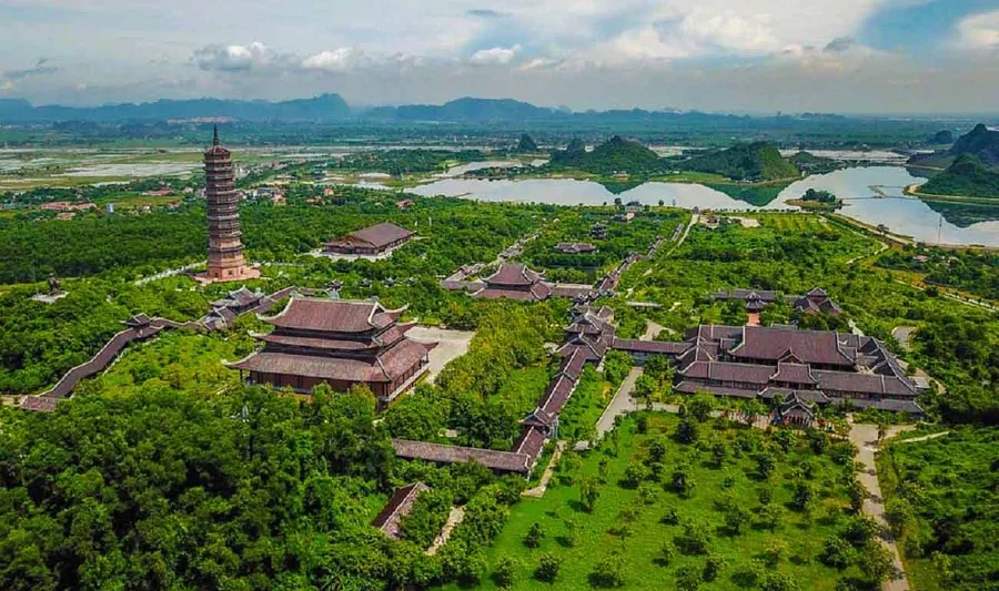 Bai Dinh Pagoda with large construction scale