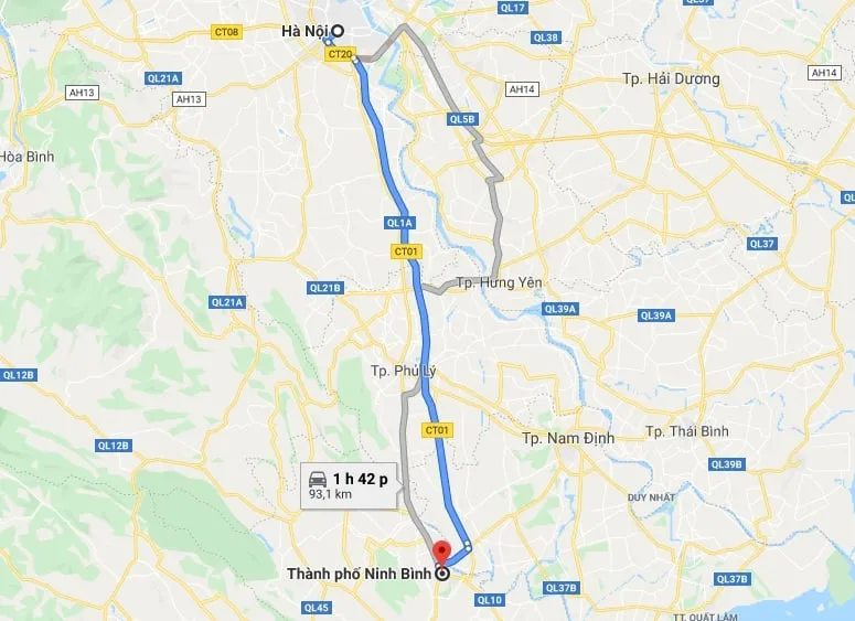 Only about 100km from Hanoi