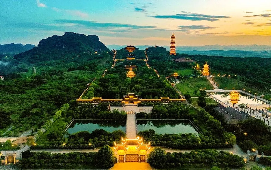Bai Dinh Pagoda is brilliant and sacred