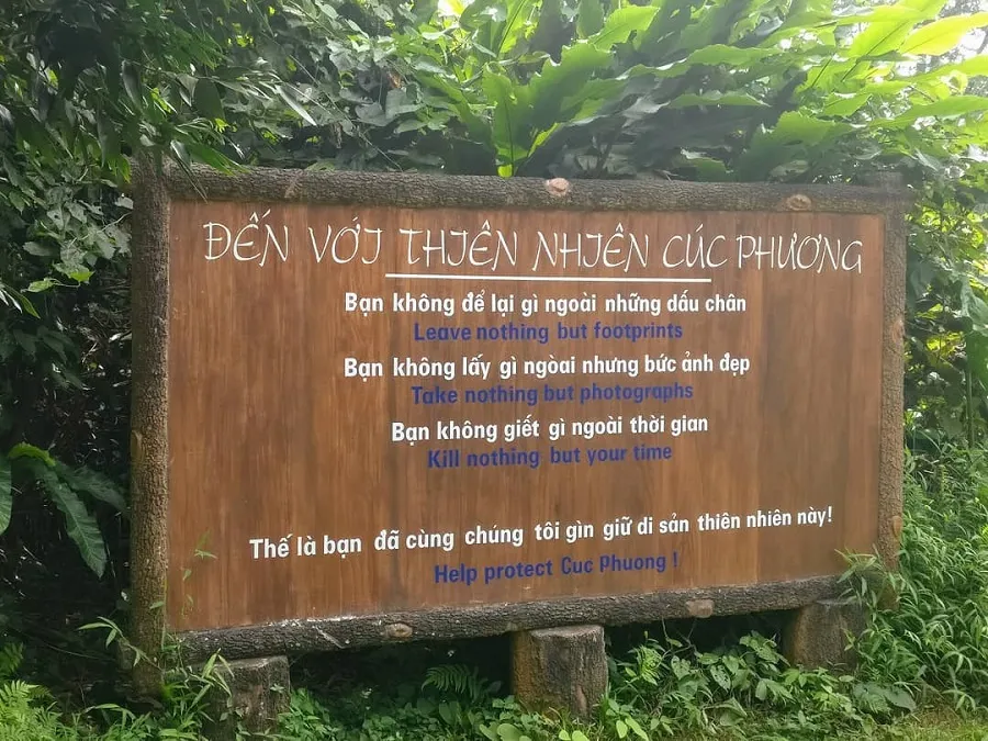 Nên trang bị đầy đủ vật dụng cá nhân khi thăm rừng Cúc Phương