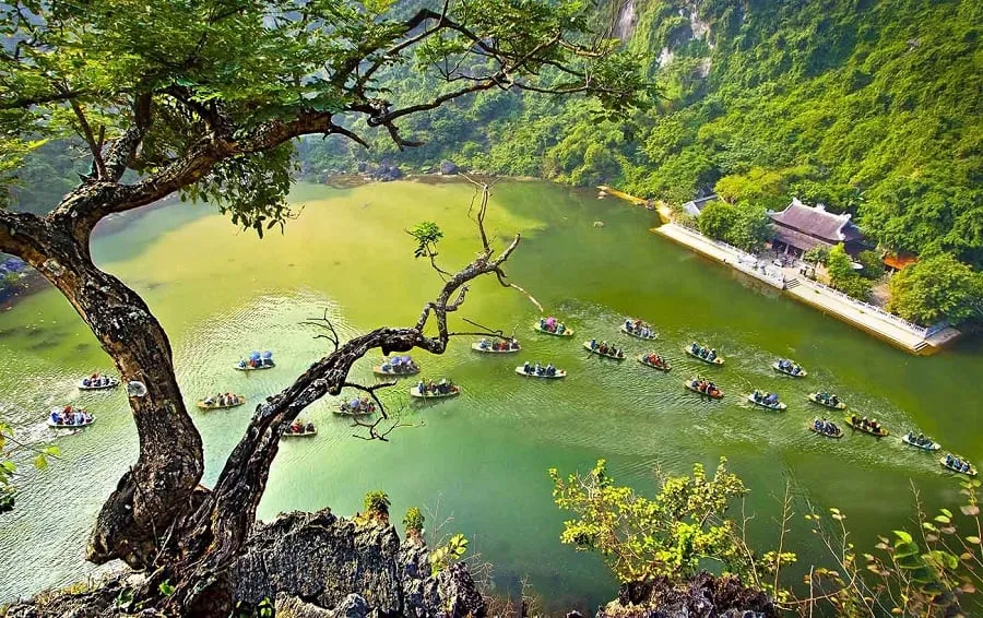 Trang An scenic complex is always the most attractive tourist destination