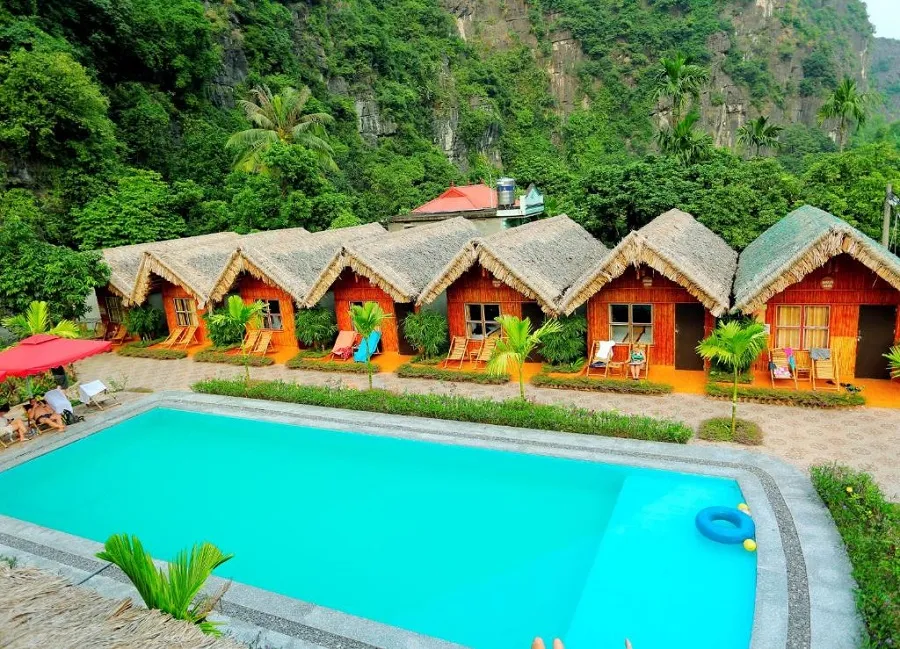 Tam Coc Bungalow with a new room space design