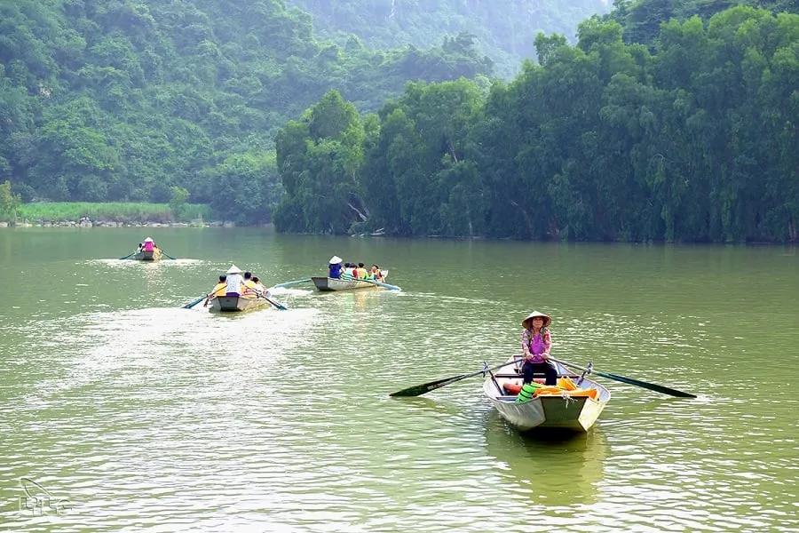 Sightseeing boating is a popular form of transportation in Thung Nham