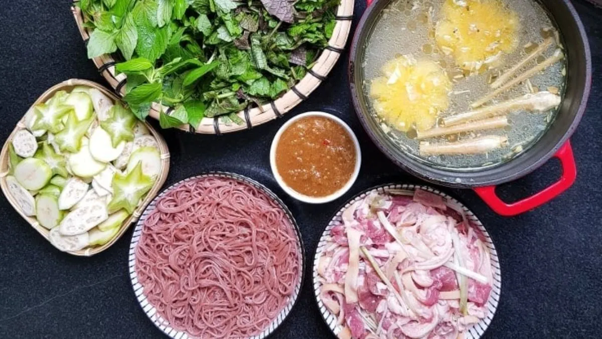 Món dê núi nhúng mẻ