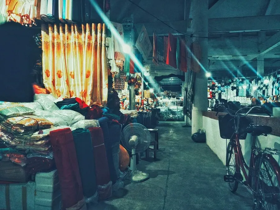 Inside the market are sold all kinds of goods
