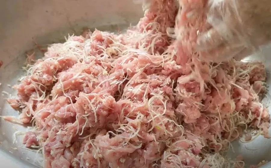 Fresh pork is carefully selected