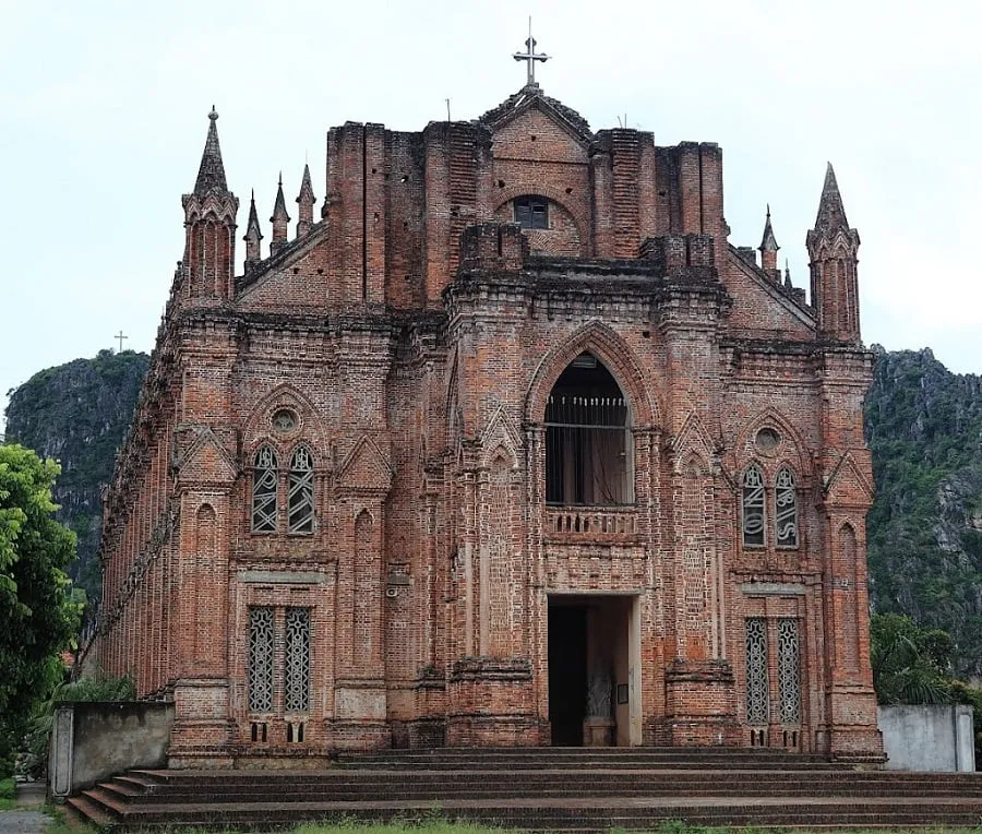 The main building is in the style of an ancient castle