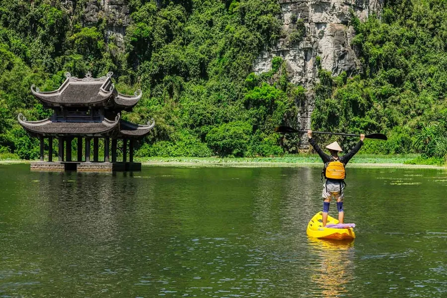 Kayaking in Trang An is an activity not to be missed