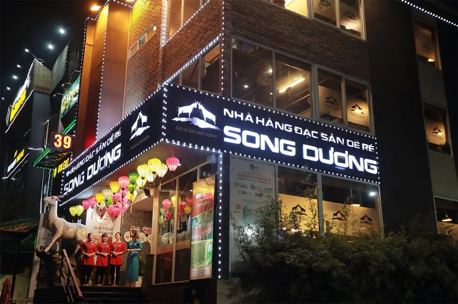 Song Duong is famous for dishes made from fresh goat