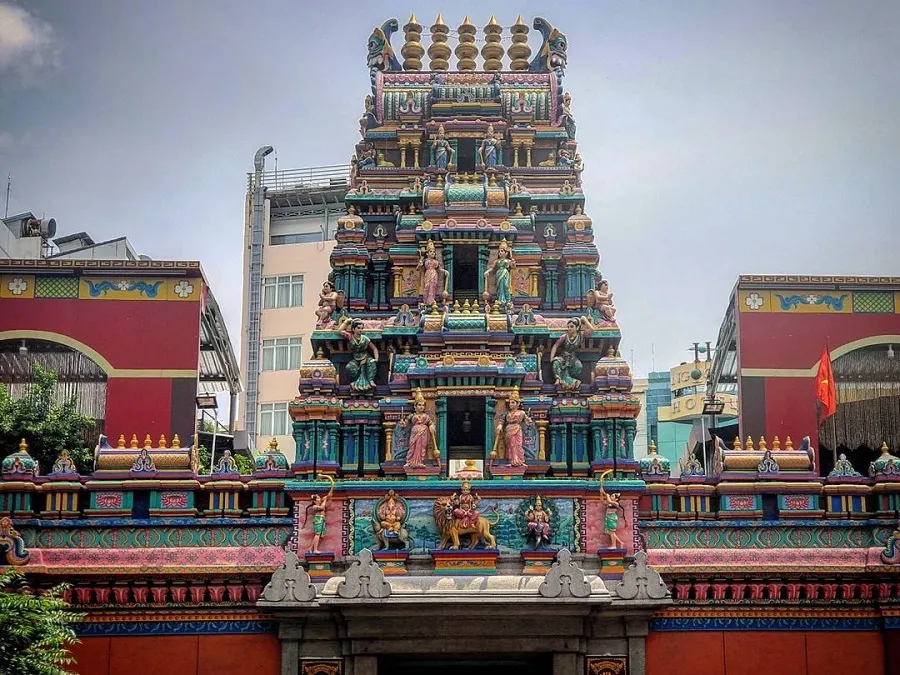 The architecture is imbued with the style of Indian culture