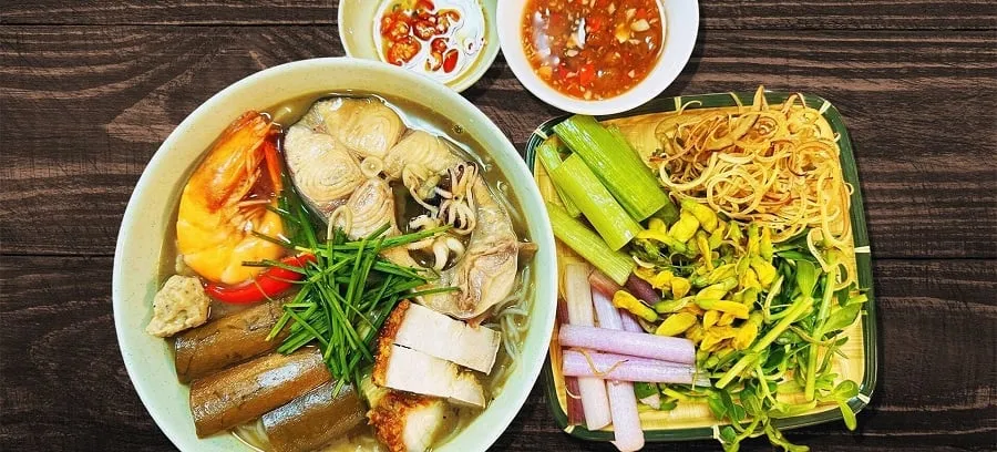 Bun mam comes from a rustic Western dish